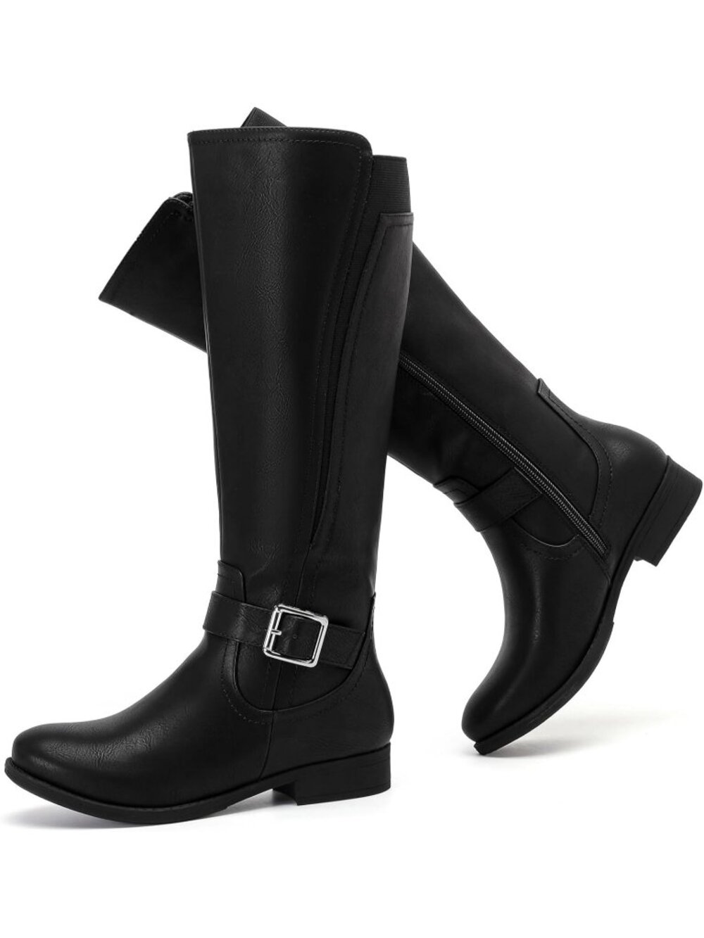 Women's Knee High Boots Fall Black Mf Fashion Boot Platform Slouchy Versatile